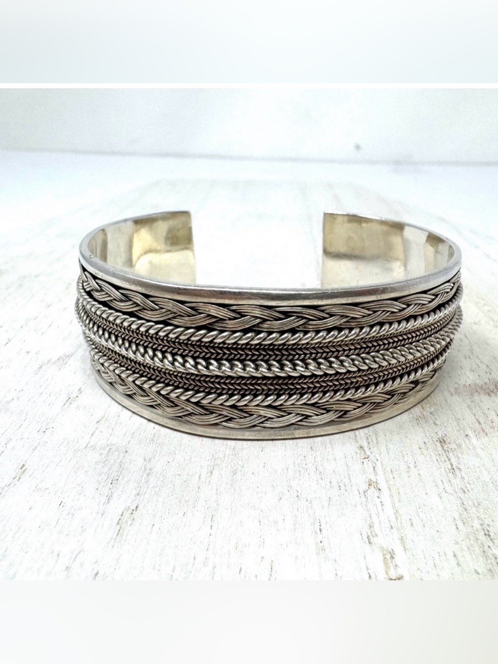 Sterling silver cuff bracelet, 36.2, NWOT - Picture 1 of 13